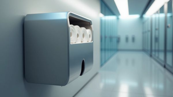 Distributeur efficient pour essuie-mains pliage V en milieux professionnels